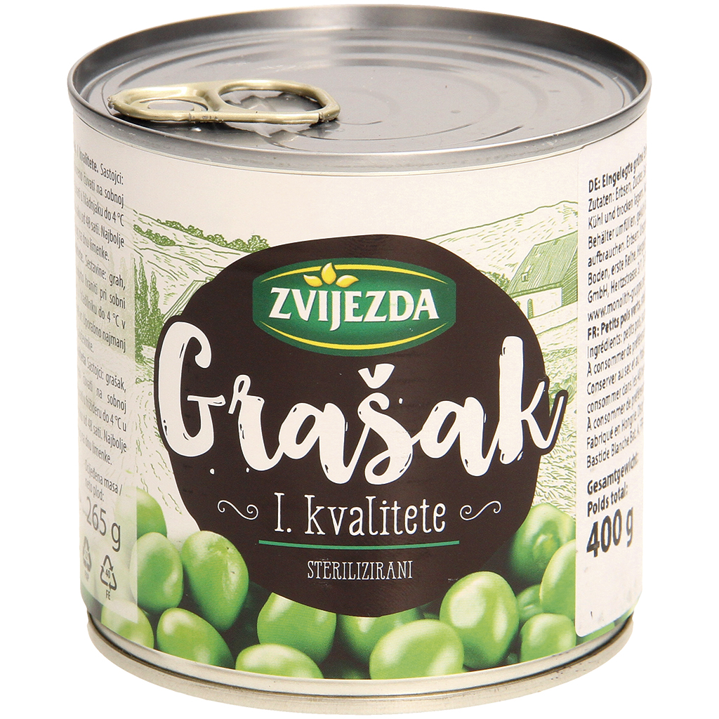 Ingelegde groene erwten