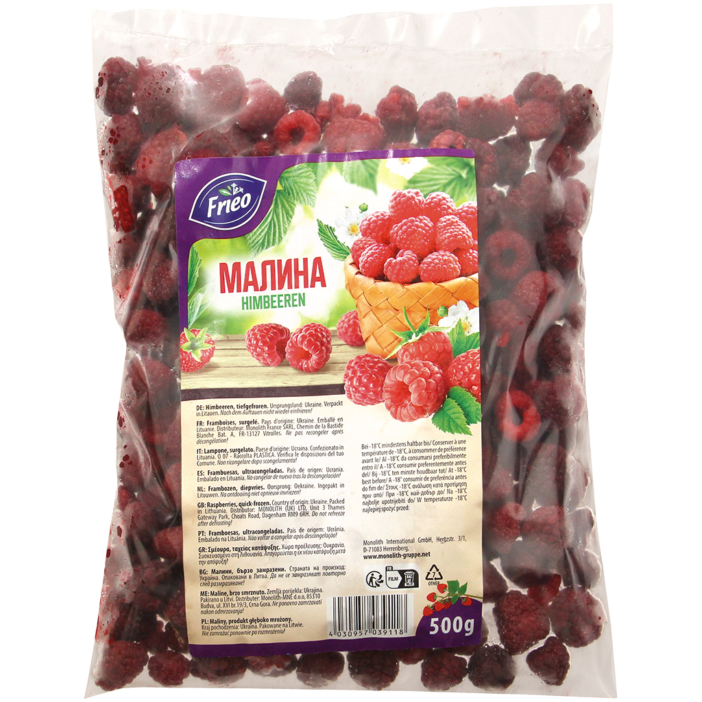 Frambozen, diepgevroren