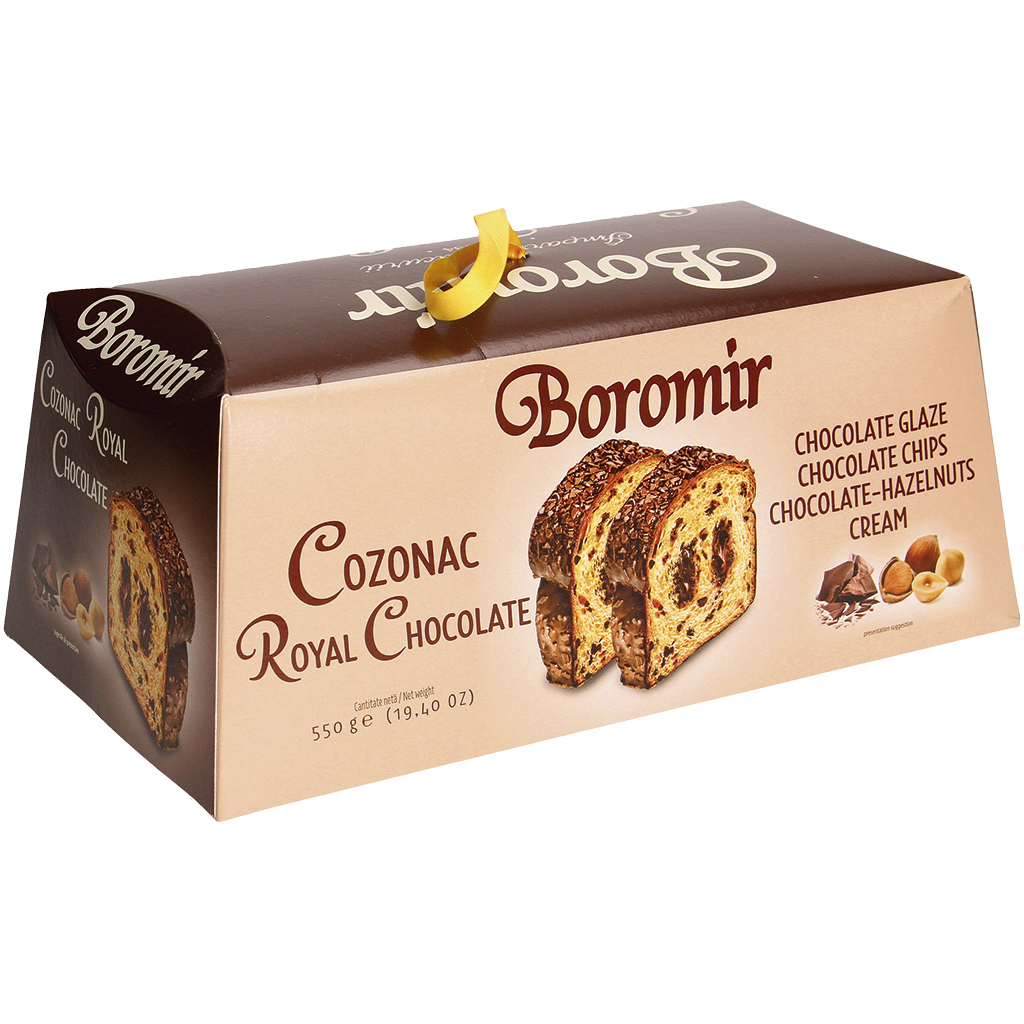 Cozonac Royal Chocolate - Сдобная выпечка с шоколадно-орехов