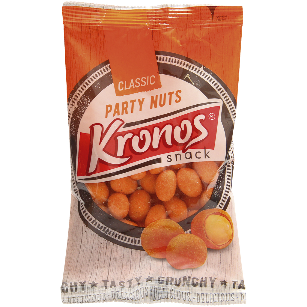 Geroosterde pinda's in knapperige laag met rooksmaak