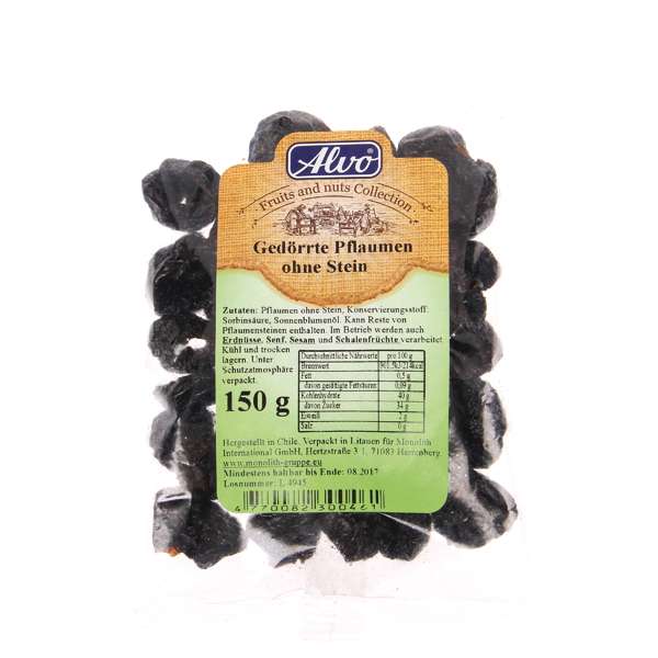 Gedroogde pruimen zonder pit