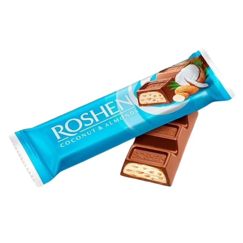 Roshen chocoladereep met kokosamandel
