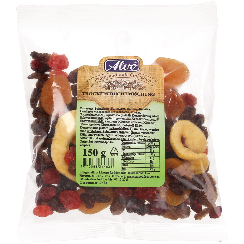 Gedroogde fruitmix