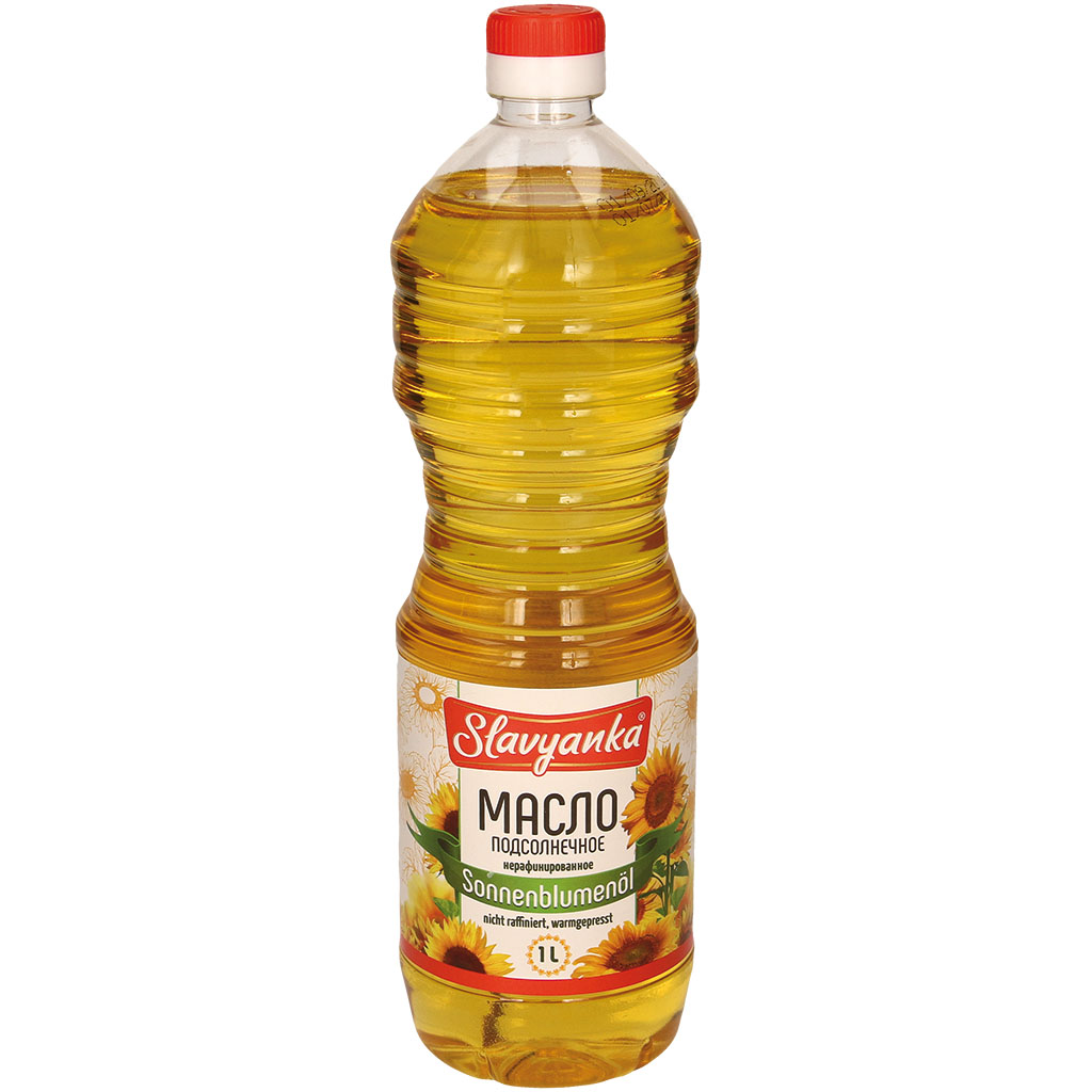 Нерафинированное подсолнечное масло, горячего отжима