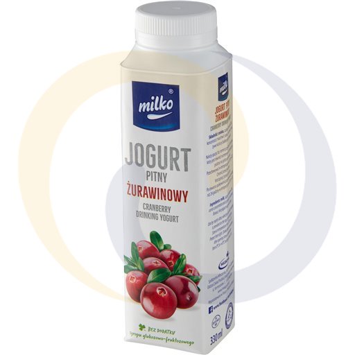 Молочный напиток с клюквой Milko 0,33л