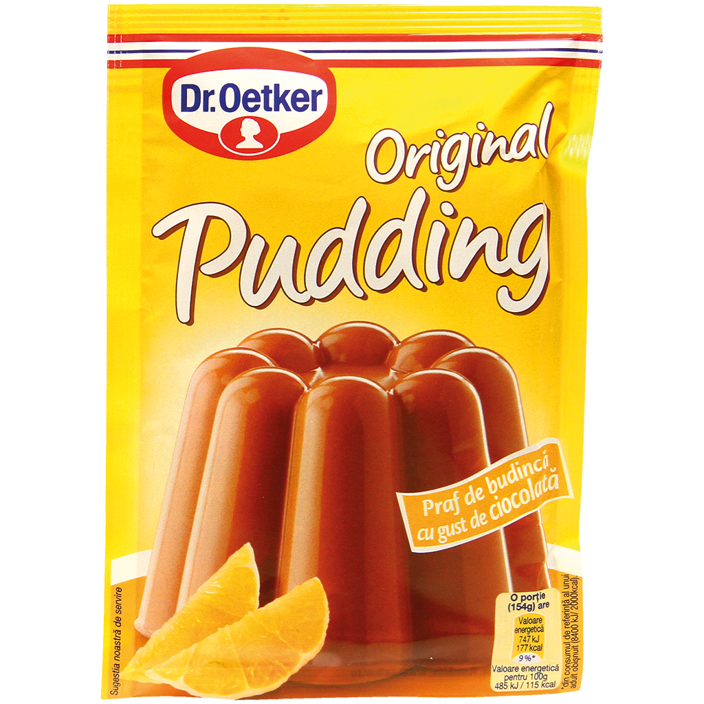 Puddingpoeder met chocoladesmaak
