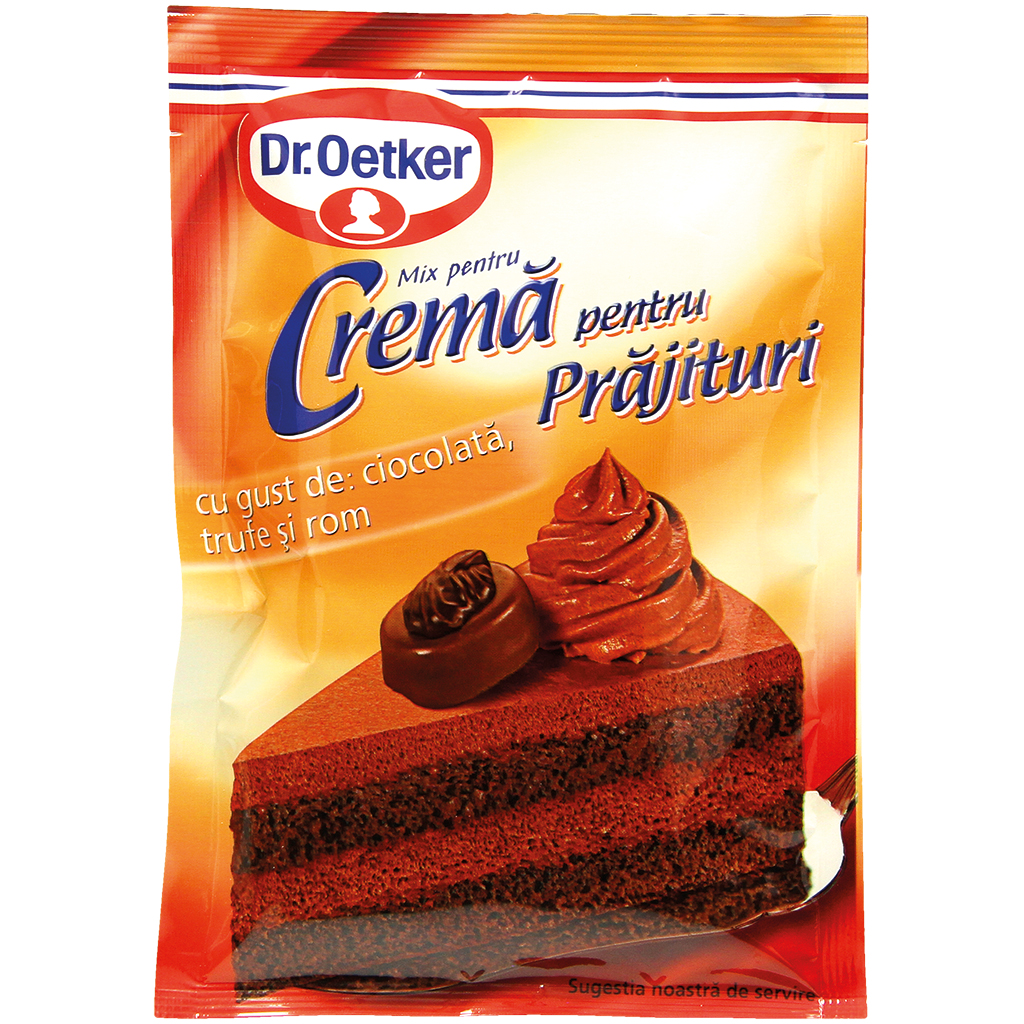 Crema pentru prajituri cu gust de ciocolata, trufe si rom