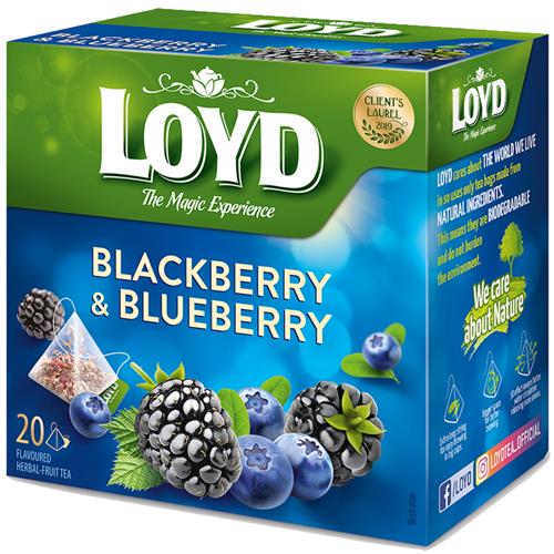 Loyd thee met zwarte bessen en blauwbessen