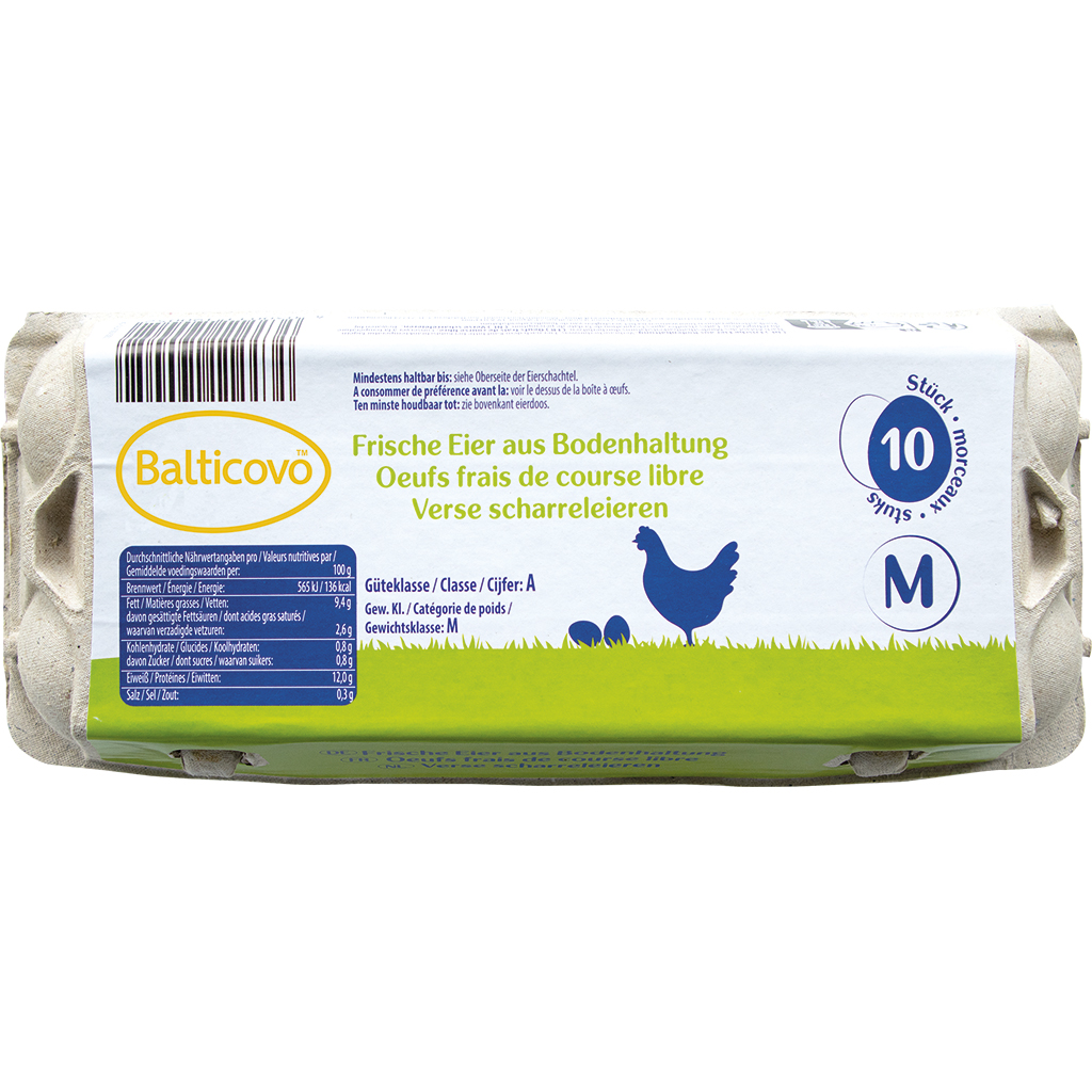 Verse eieren uit scharrelhuisvesting