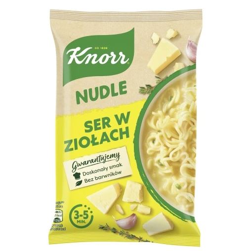 Knorr noedelsoep met kaas en ui