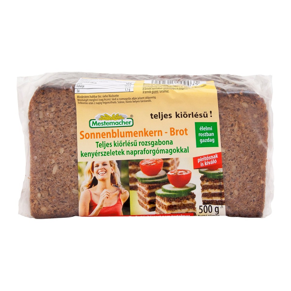Volkoren roggebrood met zonnebloempitten