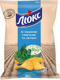 MONDELEZ Lyuks chips zure room en kruiden 125g