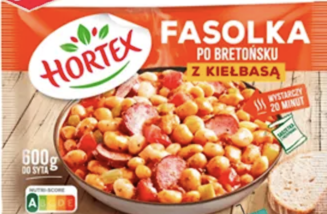 Pools gerecht met bonen en worst "Fasolka po Bretoński"