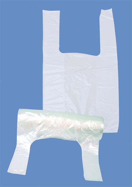 Полиэтиленовый пакет для салата с ручками в рулоне 250 шт.