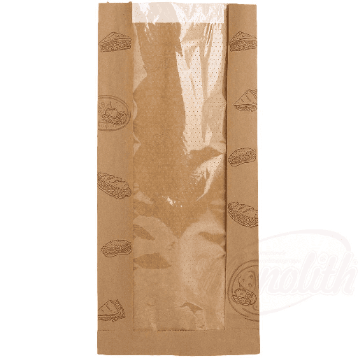 Raamvouwzak 16x7x32cm, bruin PEFC neutraal, 500 st.