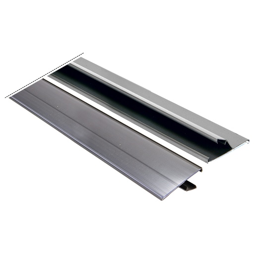 Ценникодержатель серо-алюминиевый с зажимом 1238x52mm