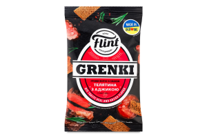 FLINT Roggebeschuit rund/adzjika smaak 70g