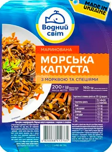 Vodnyi Svit zeewiersalade met wortel en kruiden