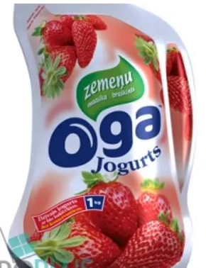 Oga aardbei yoghurt