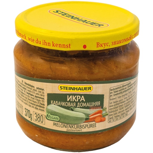 Meloenpompoenpuree "Domaschnaja", gepasteuriseerd