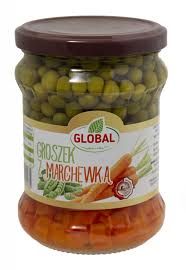 Global erwten met wortelen 480g