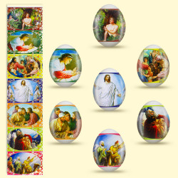 Decoratieve paasfolie Bijbels, 7 verschillende motieven