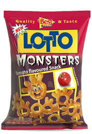 LOTTO MONSTERS SNACKS 75G