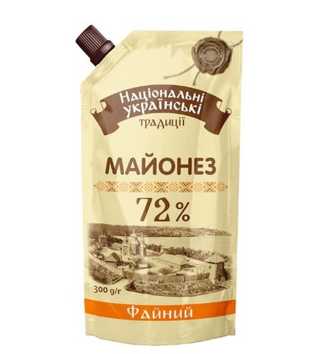 НАТ.УКРАИНСКИЕ ТРАДИЦИИ МАЙОНЕЗ ФЕЙНЫЙ 72%
