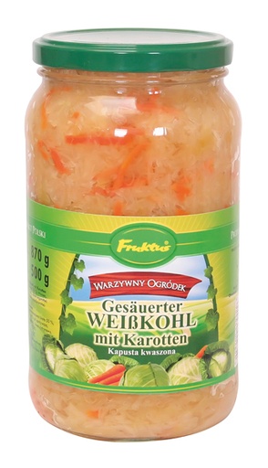 Gefermenteerde wittekool met wortels