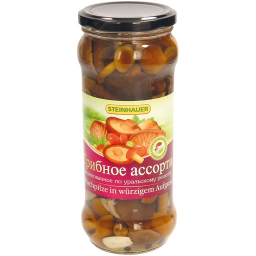 Mix van paddenstoelen in pittige marinade