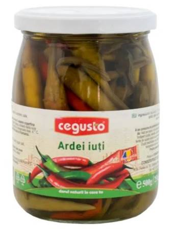 Cegusto Ingelegde Hete Pepers 500g