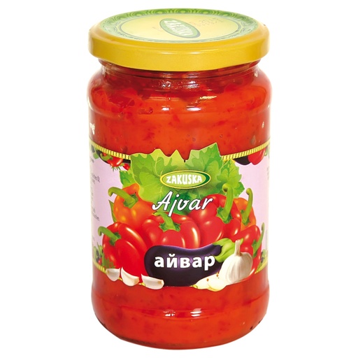 Paprika- en aubergine voorbereiding "Ajvar"