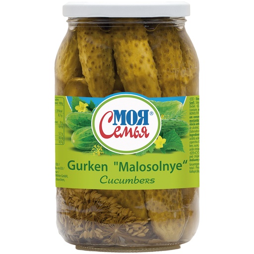 "MOJA SEMJA" Ingelegde Komkommers "Malosolnye"