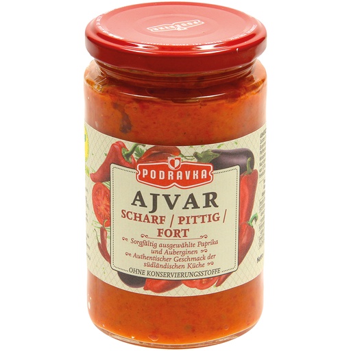 Ajvar pittige groente bereiding met paprika en aubergine