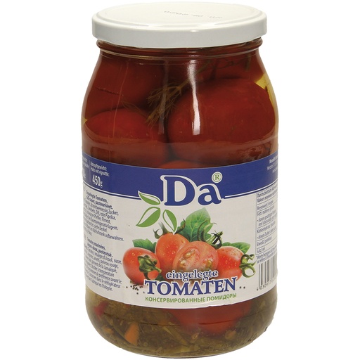 Gekruide tomaten, zoet zuur.