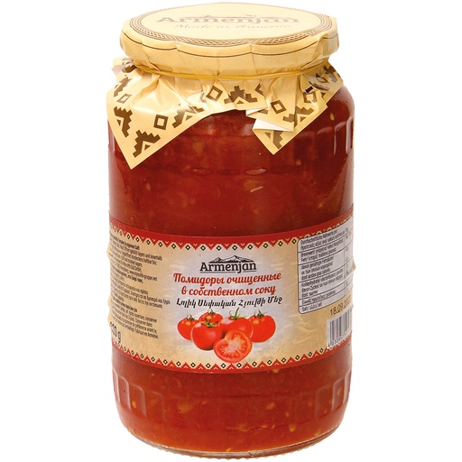 Gepelde tomaten in eigen sap