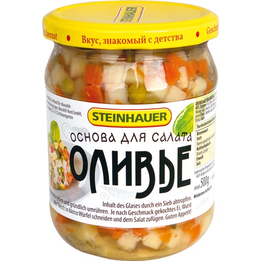 Basis voor Groentesalada "Olivie" in Russische stijl