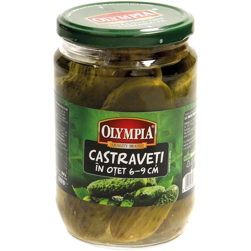 Ingelegde komkommers 6-9 cm met azijn