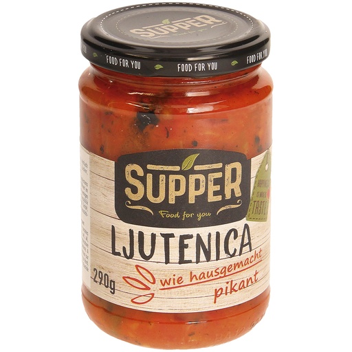 Закуска из сладких перцев и помидоров "Lutenica", пикантная