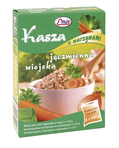 Ячменая каша с овощами быстрого приготовления