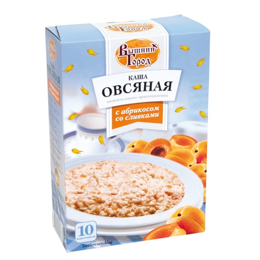 Каша овсяная с абрикосом и сливками