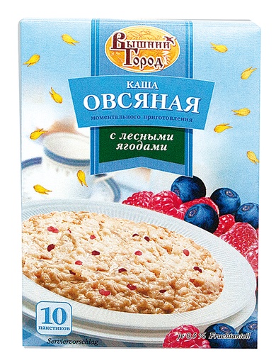 Каша овсяная с лесными ягодами