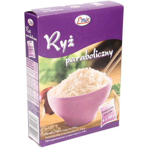 Рис пропаренный, в варочных пакетиках 4x100г