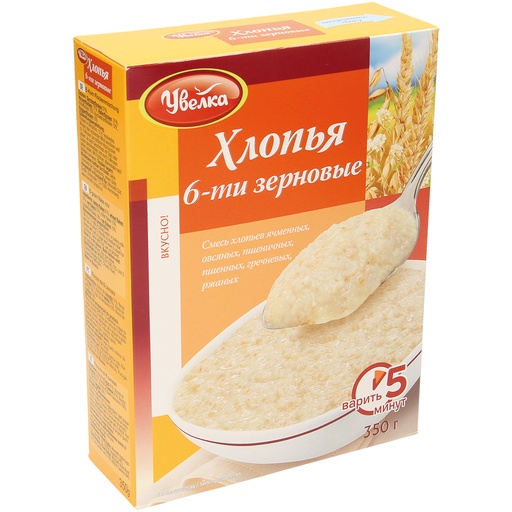 "Uvelka" Vlokken 6-granen 350g