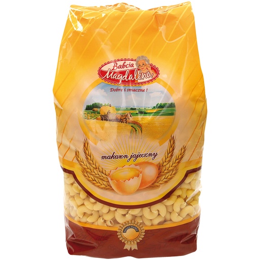 Bермишель яичная, в форме рожка