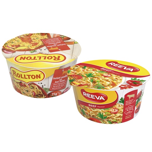 "Reeva" instantnoedelgerecht met rundvlees smaak