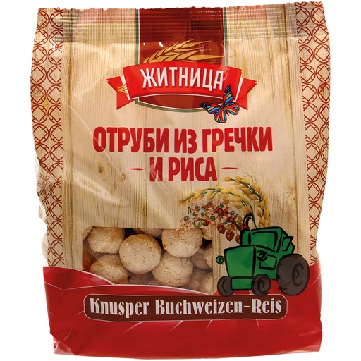 Boekweit-rijstproduct, geëxtrudeerd