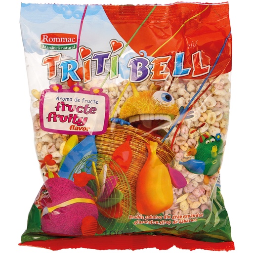 Pufftarwe met suikersiroop met fruitsmaak