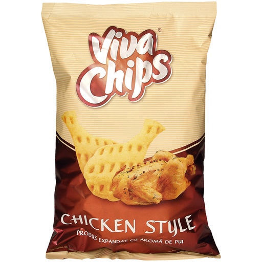 VIVA CHIPS - Tarwe-aardappel snack met kip smaak