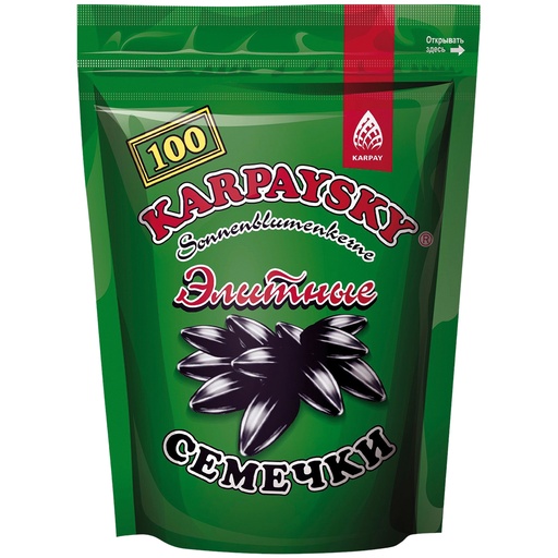 Семечки чёрные жареные "Карпайские" элитные